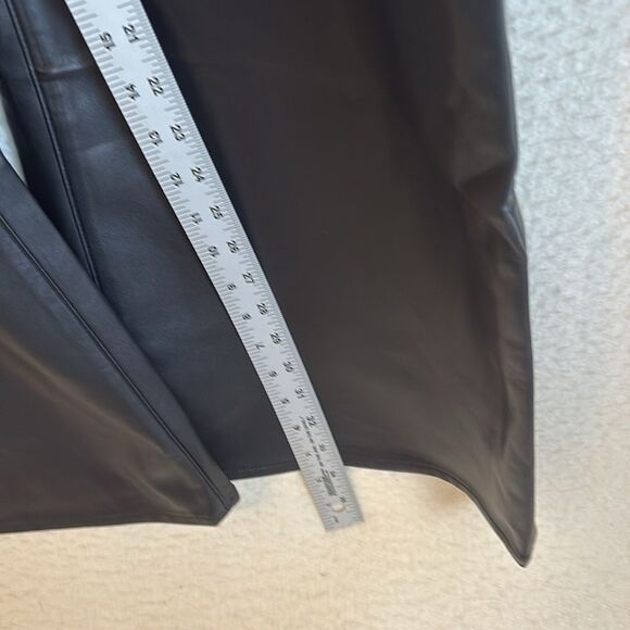 J Crew High-rise bootcut pant in faux leather Womens Size 36 Black‎ - Picture 9 of 13